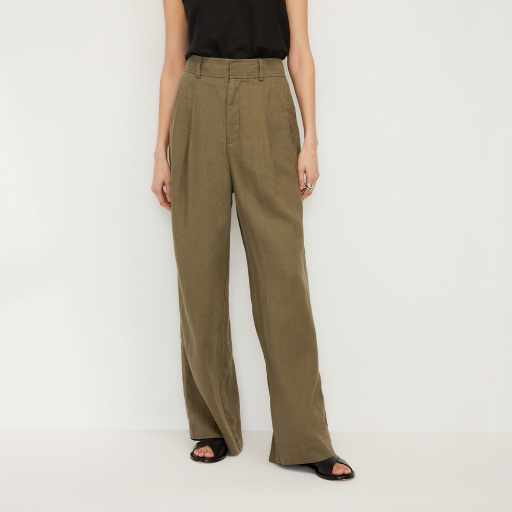 Everlane Way High Linen Drape Pants